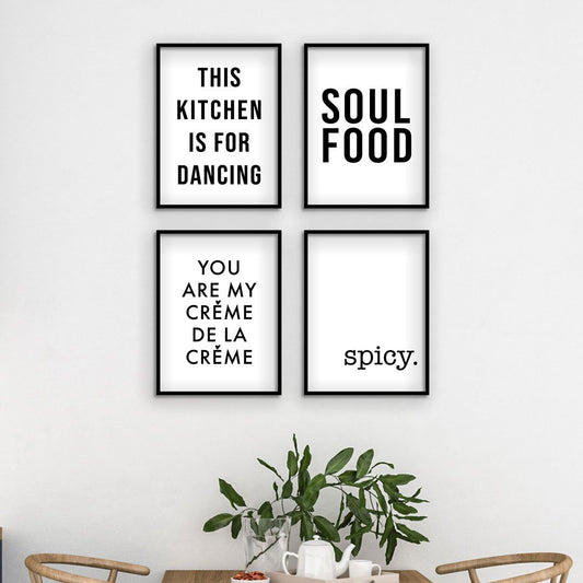 Sprüche für die Küche 1 - Küchen Poster Set - Reframed Poster Sets