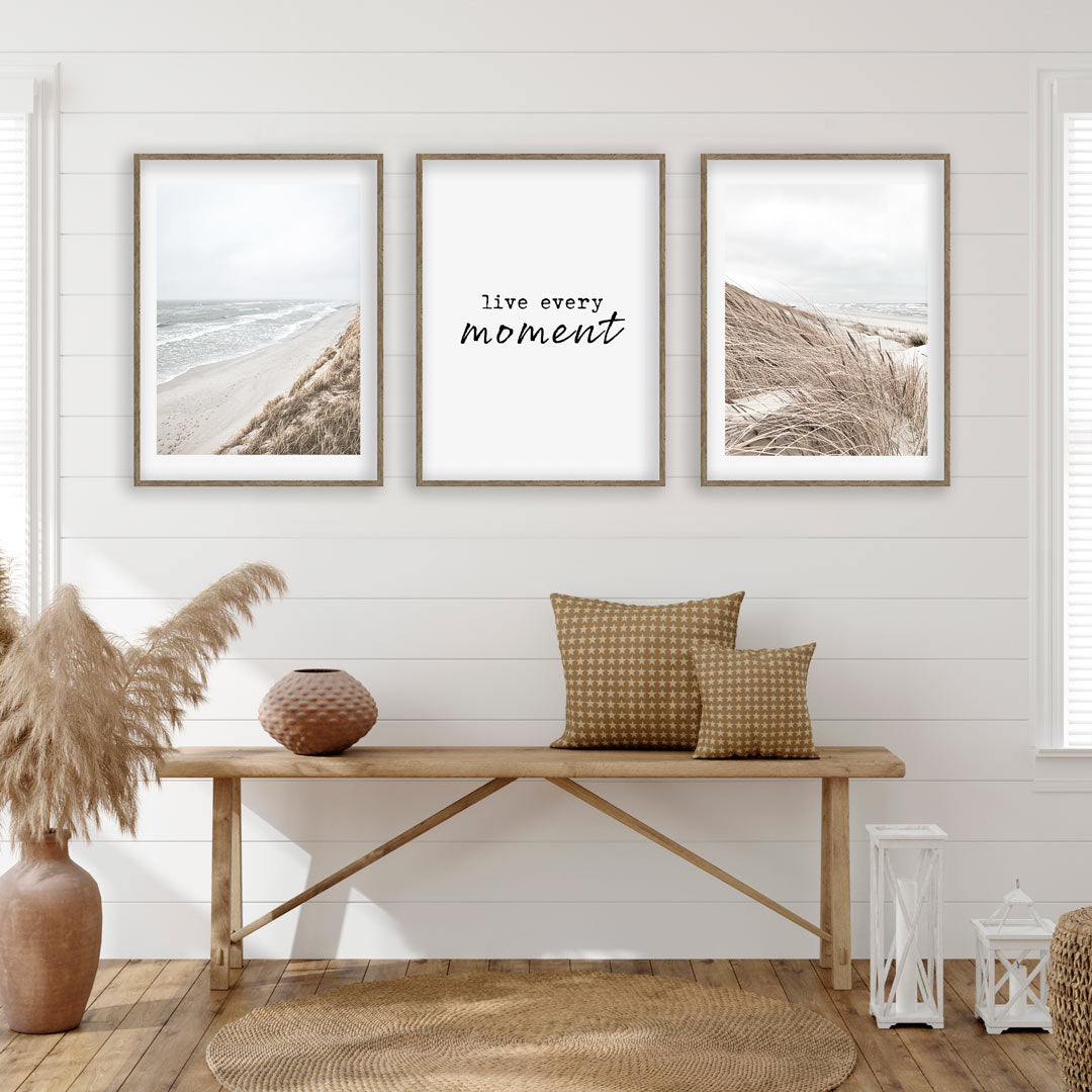 Strand Poster Set white framed - Reframed Poster Sets