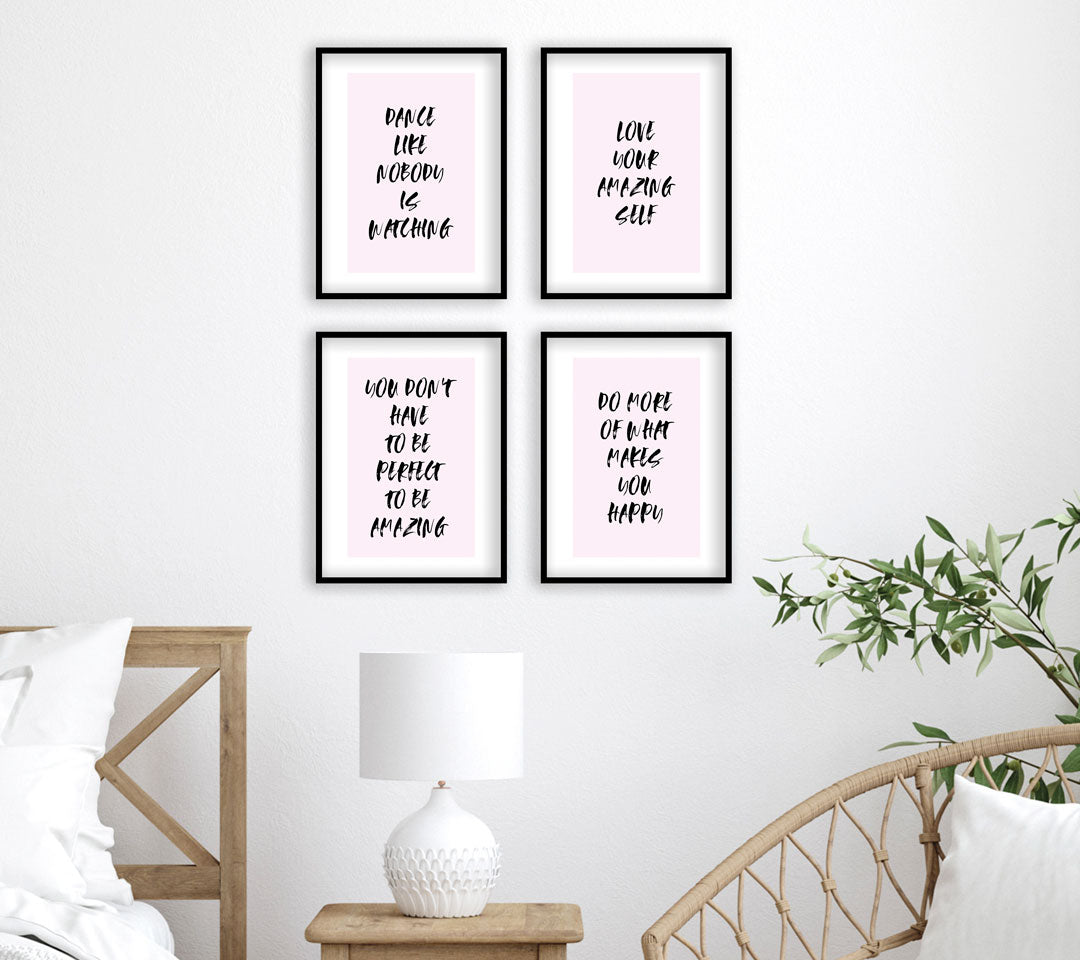 Sprüche für Sie rosa 1 - Sprüche Poster Set - Reframed Poster Sets